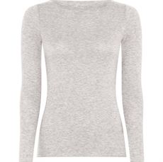 FRAU TOP, LIMA CASHMERE LS BOATNECK TOP, LT BEIGE MELANGE